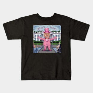 Trump Pink Daddys Home 2024 Kids T-Shirt